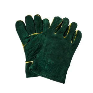 Green lined gloves