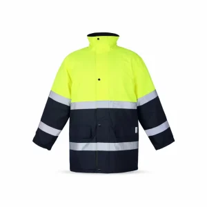 High Visibility Two-Tone Freezer Traffic Jacket Navy
